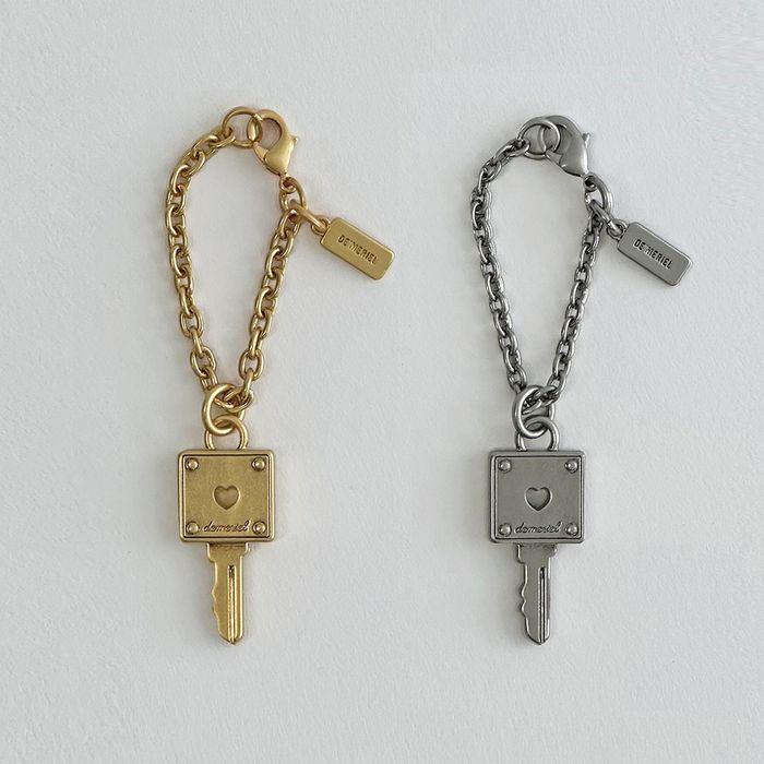 Mini Square Key Charm_2Colors