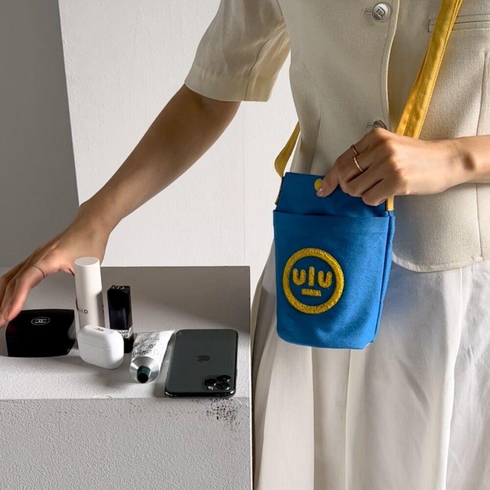 [에코백] boucle mini blue (보온/보냉재 포함)