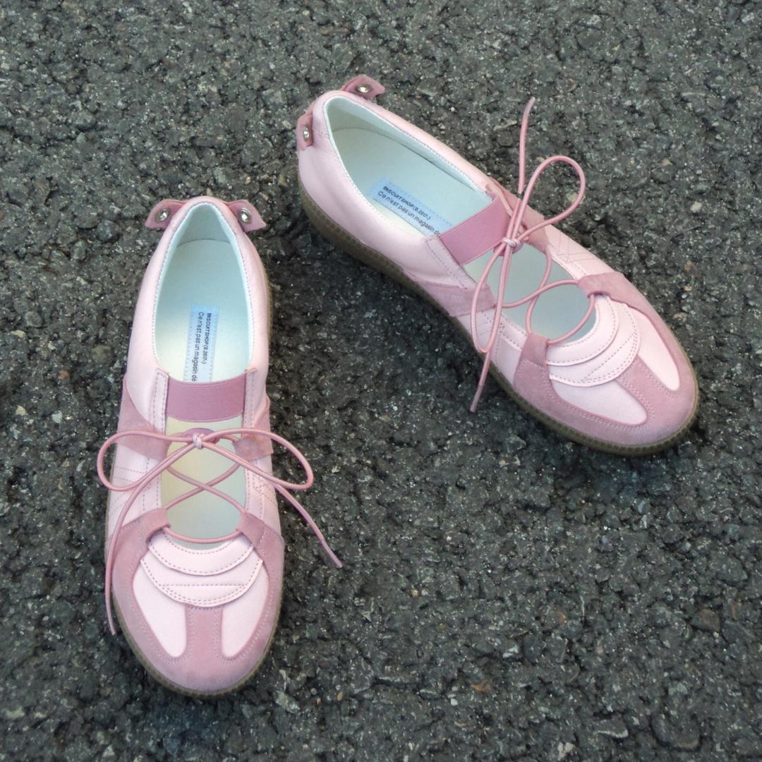 Classic German Army Ballet Shoes (Dusty pink)