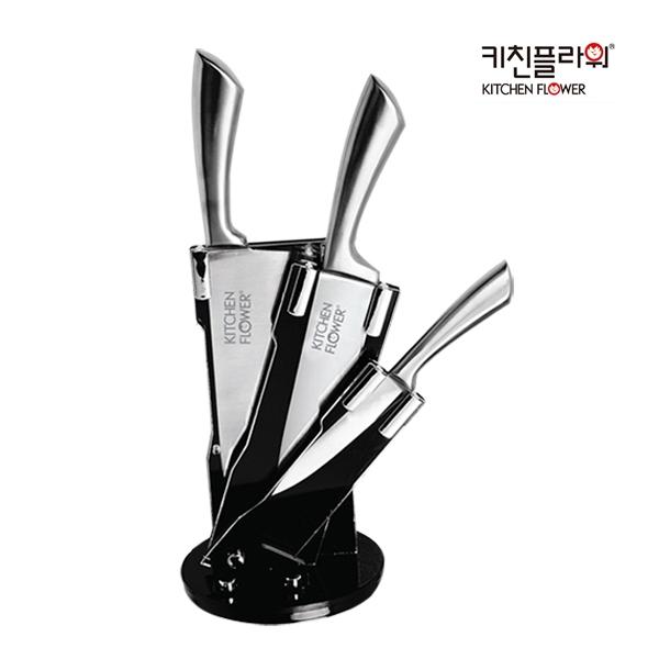 키친플라워 통스텐 주방 칼 블럭 4종 세트 (업체별도 무료배송)