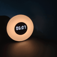 알람시계 조명 탁상 디지털 무소음 LED 무드등 인공태양 썬슬립