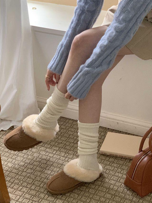 트렌디 골지 레그워머 니삭스 발토시 (4color)_더모닌