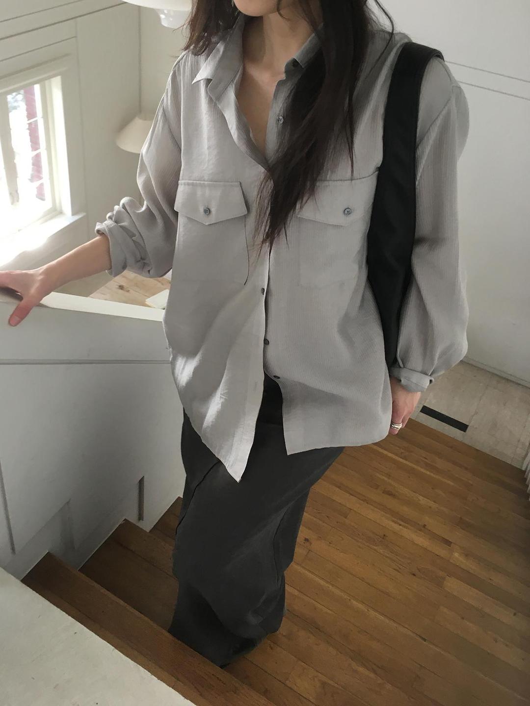 미엔느 [미엔느] laty pocket blouse / 레이티 포켓 블라우스 (3col)