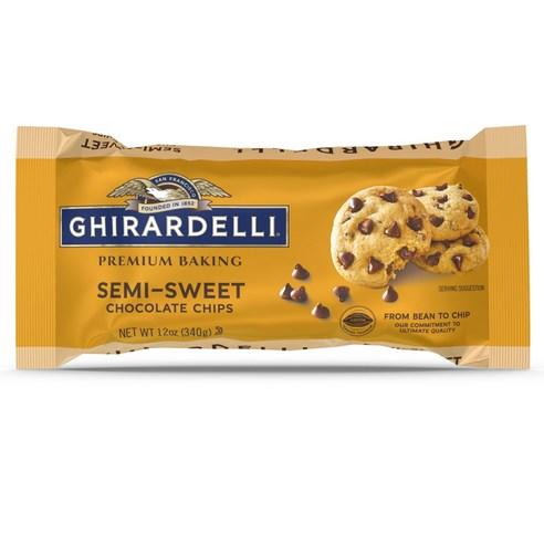 기라델리 세미스위트 초콜릿칩, 340g, 1개
