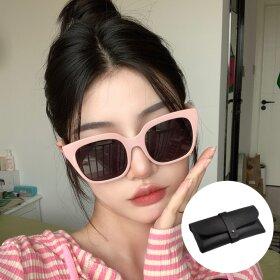 캐므 가벼운 풀 스퀘어 프레임 선글라스 UV400