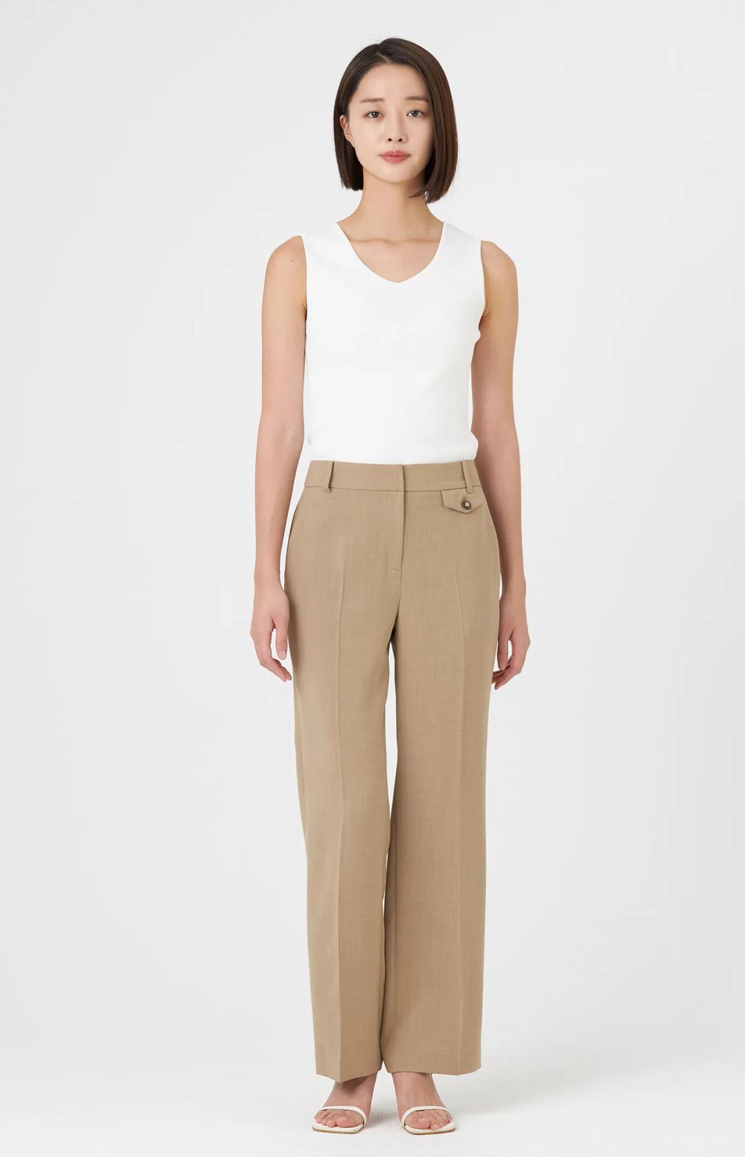 플로나 포켓버튼 슬랙스