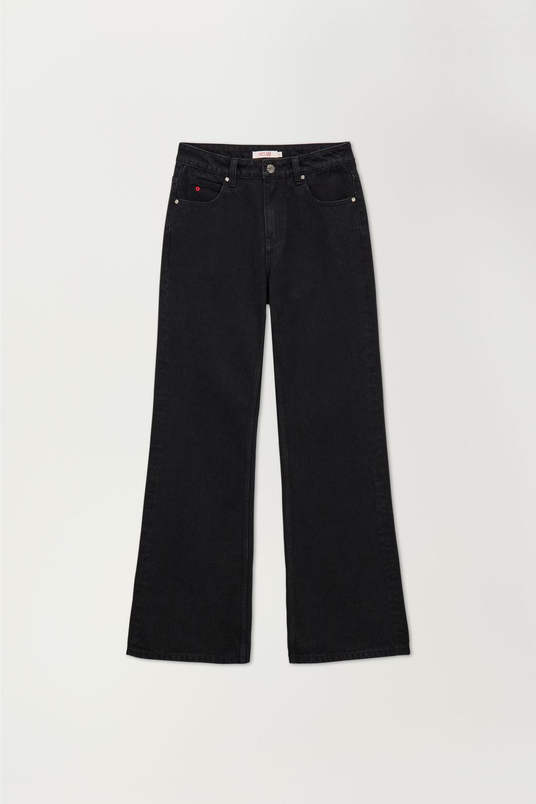 소피 플레어 데님 팬츠_블랙
