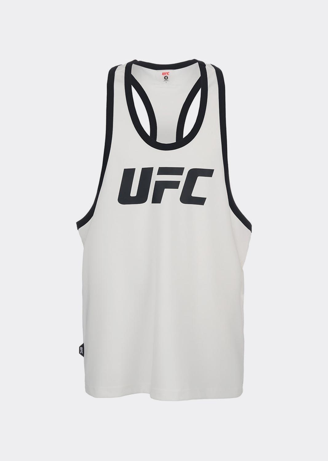 UFC 피지컬 짐웨어 슬리브리스 오프화이트 U4SLU3102OW