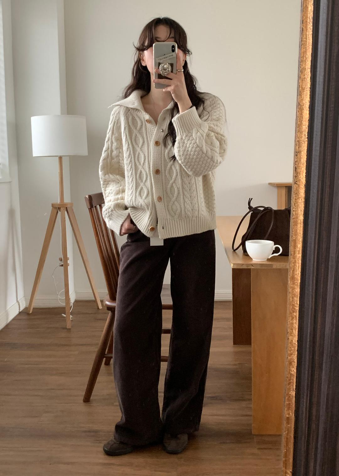 [바로배송] SANDING CORDUROY WIDE PANTS