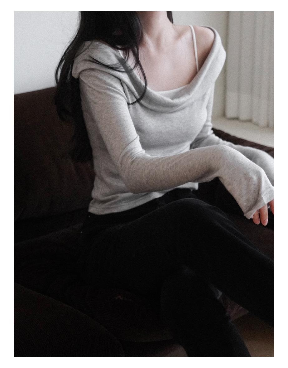 [10일소요] [twilly_set] 딥 카울넥 롱 슬리브 (3colors)