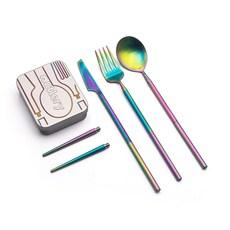 캠핑용 조립 커트러리 수저 식기 휴대 세트 나이프 포크 젓가락 숟가락 Outlery