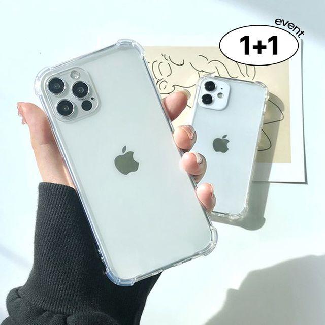 블링블링케이스 [1+1할인/당일출고/전기종] 사면 보호 클리어 범퍼 젤리 케이스 (아이폰 갤럭시 전기종)