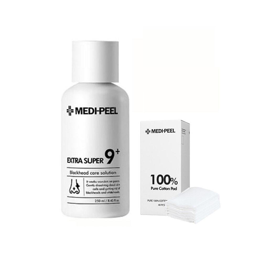 메디필 엑스트라 슈퍼9 피지연화제250ml+화장솜40매  코피지제거 각질개선
