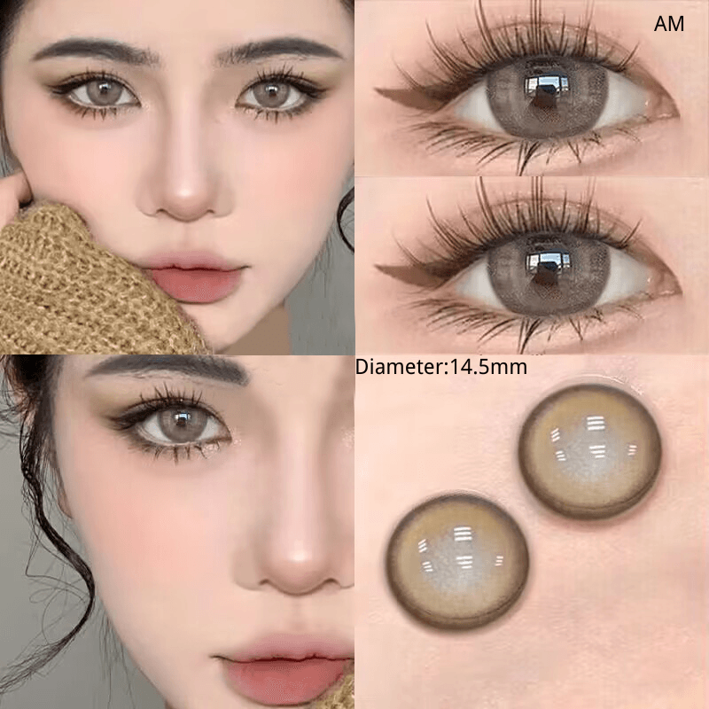 Caramel Milk Tea Light Brown Contact Lenses(6 months wear)