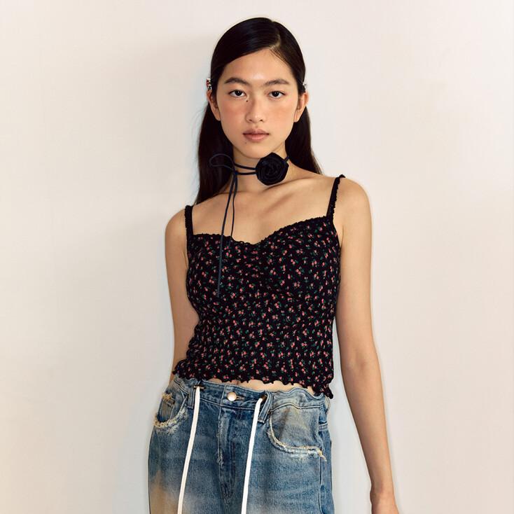 lotsyou_Berry More Sleeveless Top Black