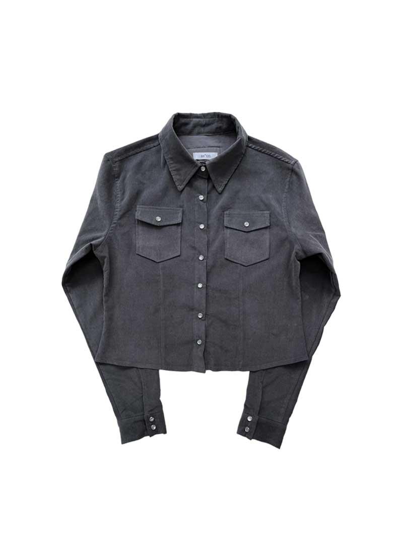 JENNIS CORDUROY SHIRT / CHARCOAL