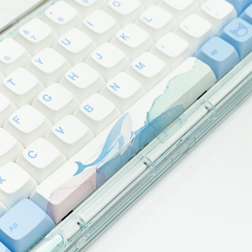파란색 귀여운 고래 XDA PBT 키캡 한성 레오폴드 필코 키보드