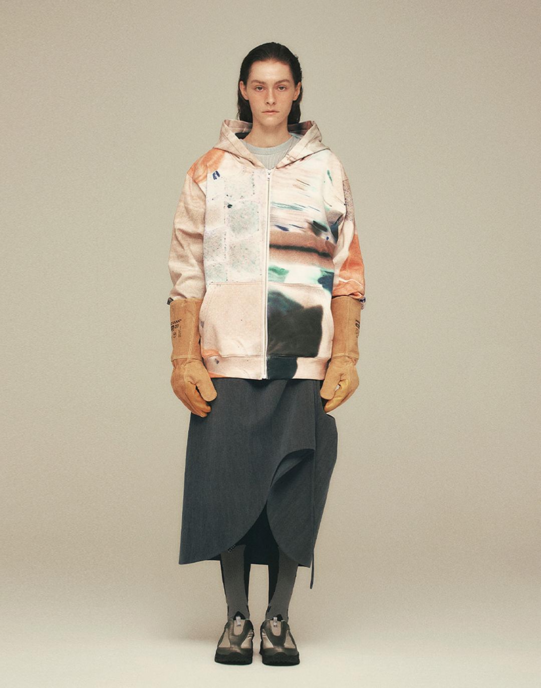 Printing Zip Hoodie (People2)