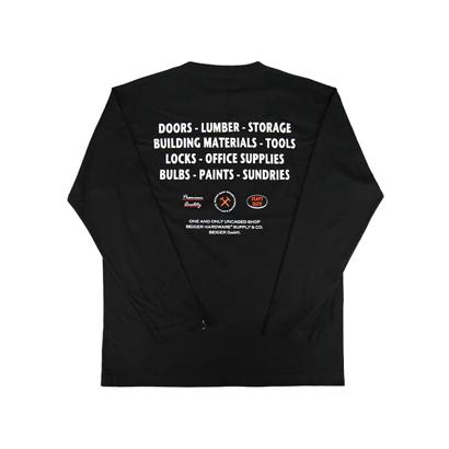 BH AXE&TYPO LONG SLEEVE T-shirt_black