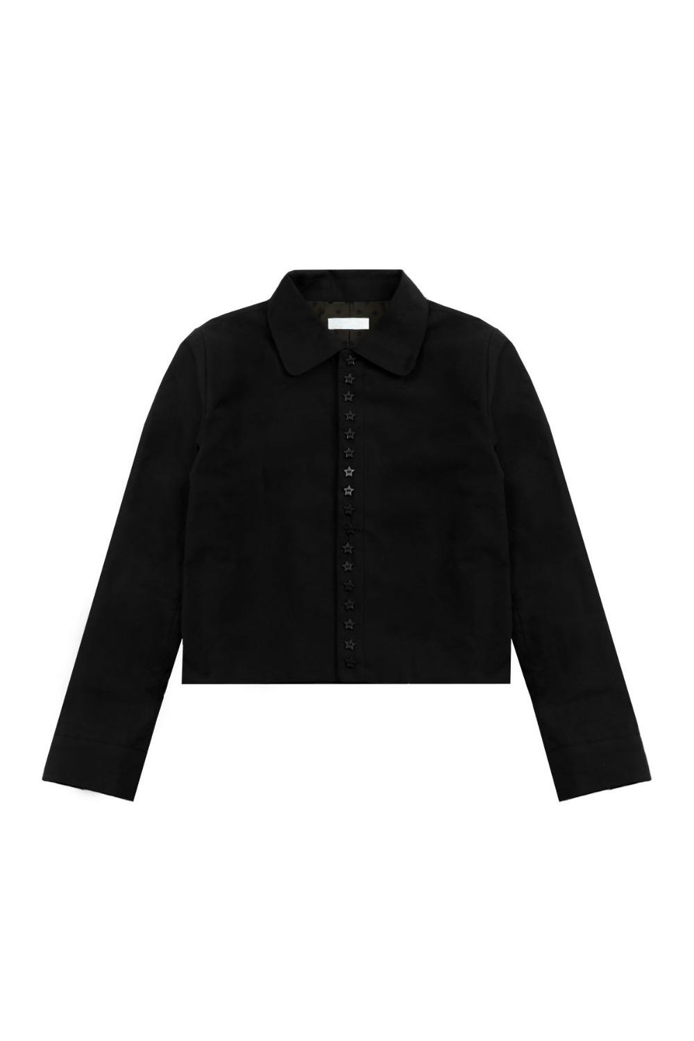 Stars Shirt Jacket Black