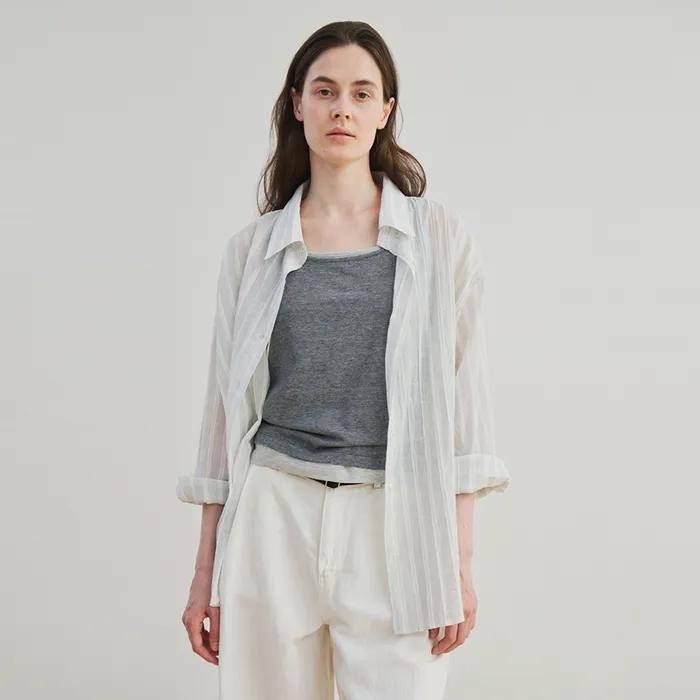 sheer ST shirt (white)