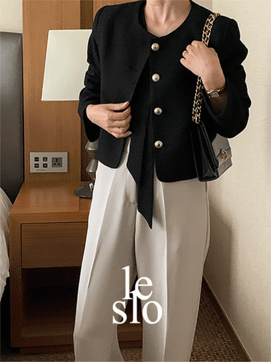 [leslo][키작녀]로슈 라운드 트위드자켓[2color]