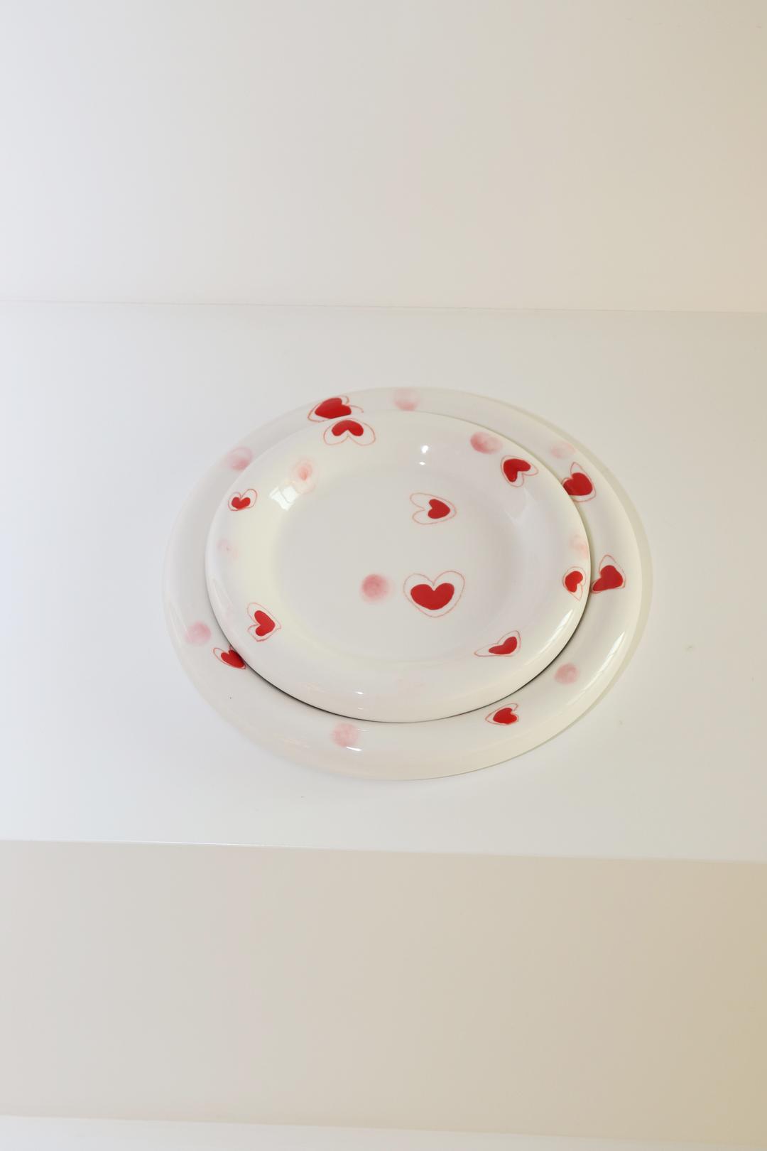 holiday heart ring plate