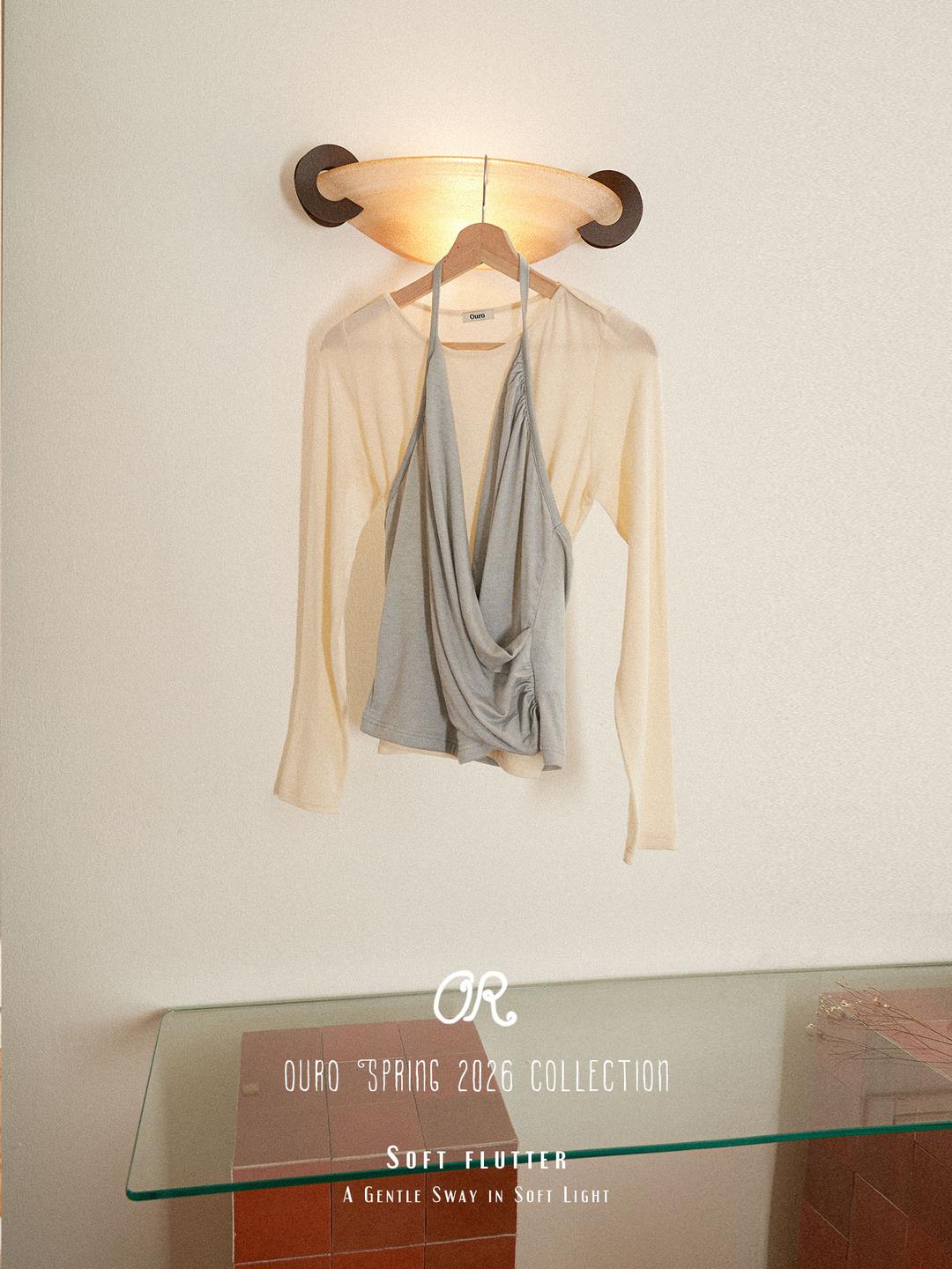 DRAPED HALTER LAYERED SET-UP