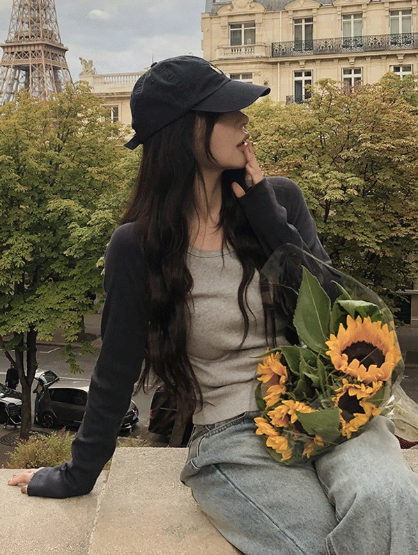 [무료배송] #SLOWMADE. 허쉬 래글런 코튼티셔츠 (무지/배색) - 6 color