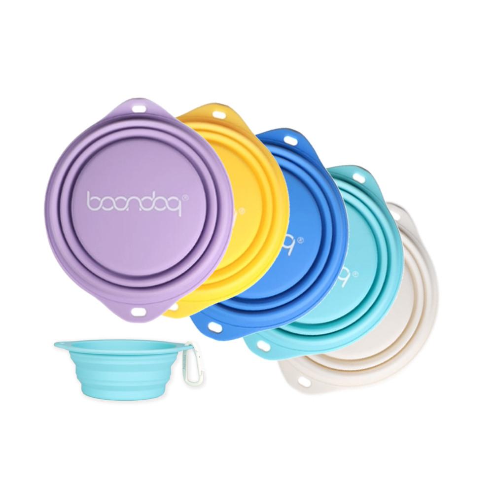 분독 실리콘 워터보울 휴대용 강아지 물컵 물그릇 밥그릇 5color