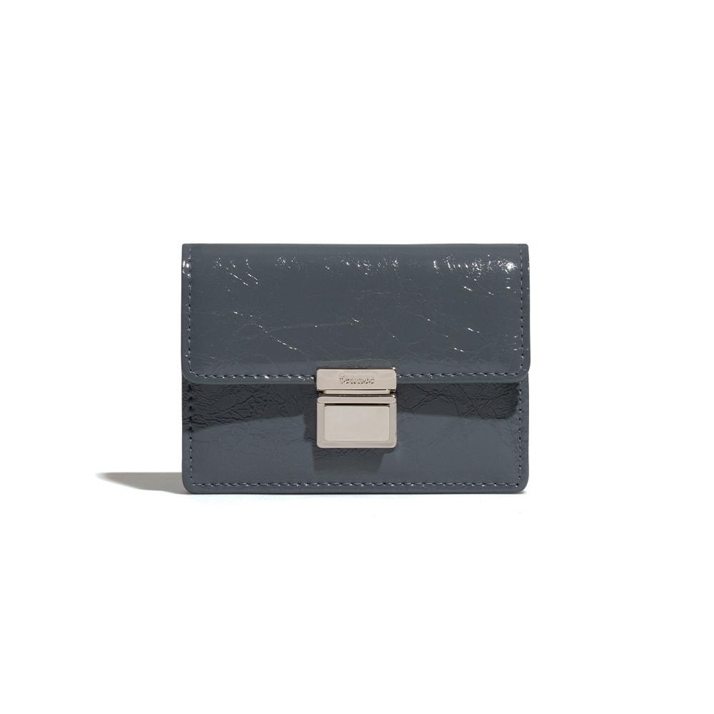 CRINKLE PUSH ACCORDION POCKET D - DARK GREY