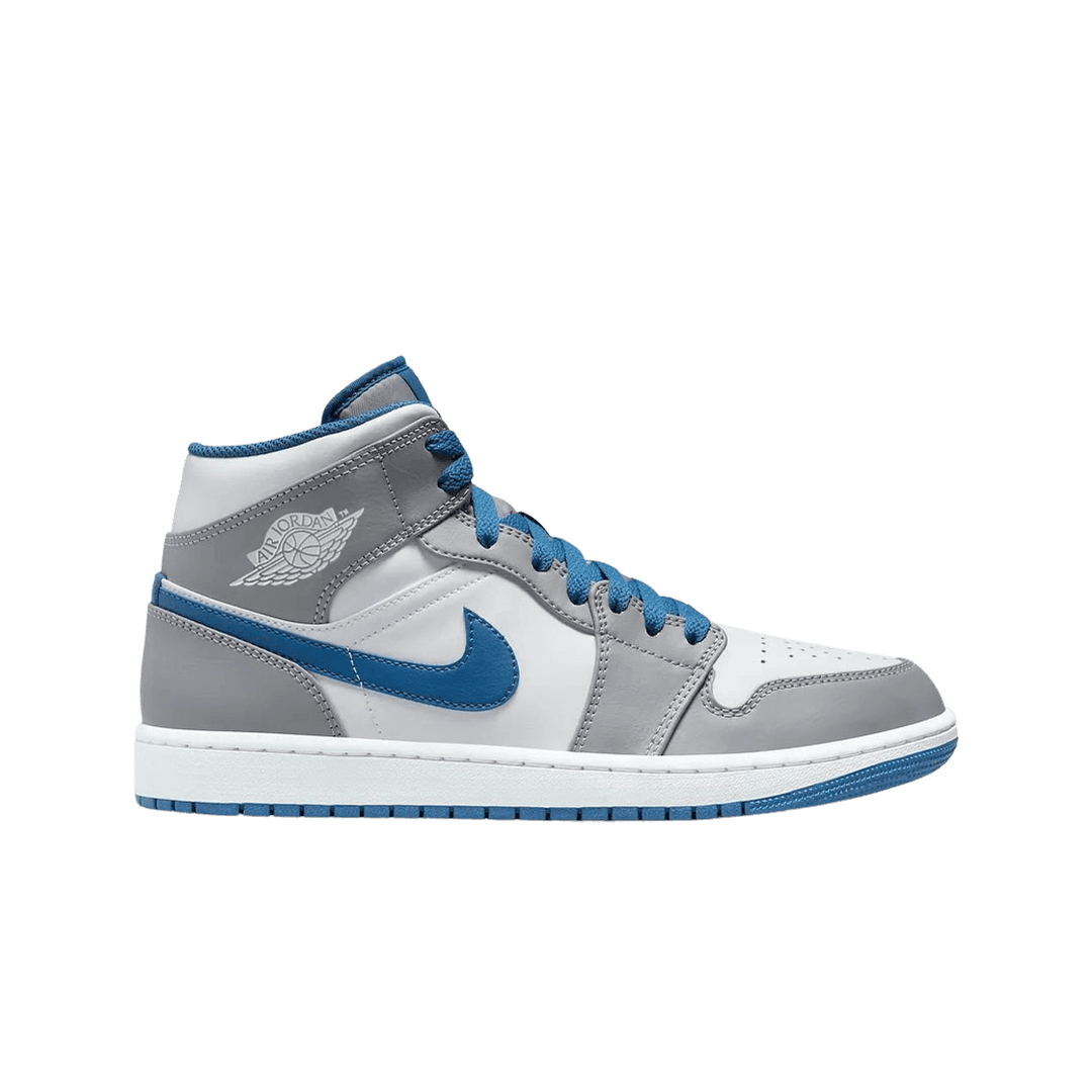 Jordan 1 Mid Cement Grey True Blue