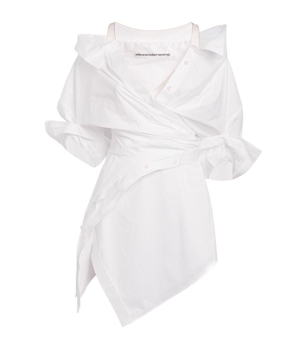 Womens Alexander Wang white Deconstructed Wrap Shirt Dress | Harrods # {CountryCode}