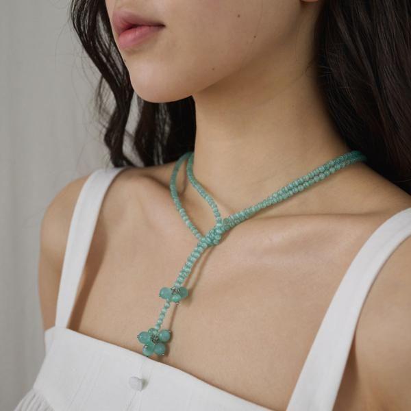 [DODE] EMERALD CATSEYE  NECKLACE