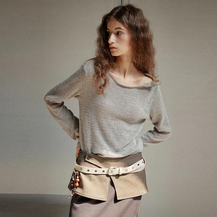 BOHEMIAN SNAP TOP [ MOSS ]