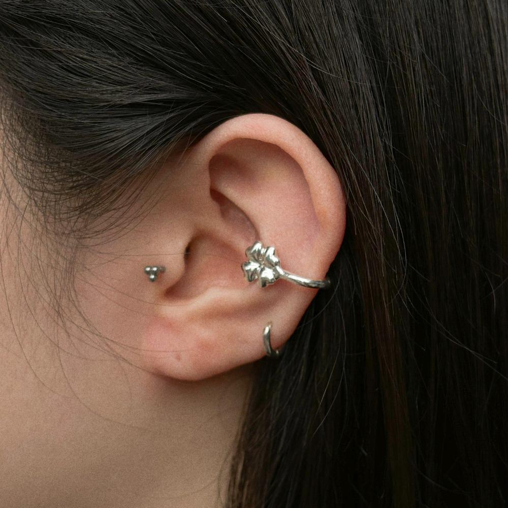 [S925] Lucky Lovey ear-cuff 02
