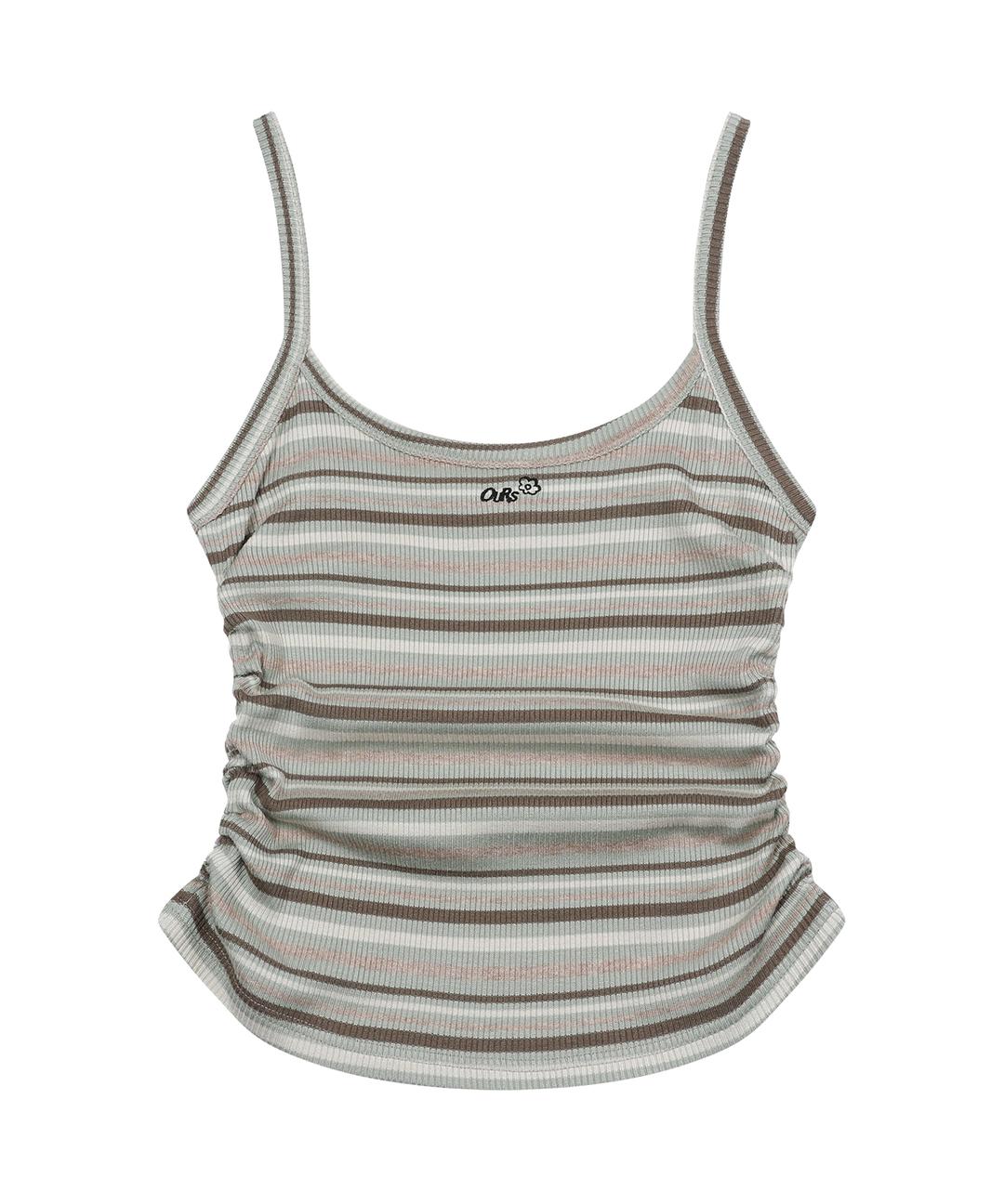 스트라이프 셔링 나시 그린