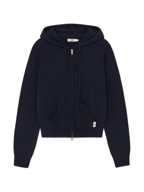G CLASSIC KNIT ZIP UP (NAVY)