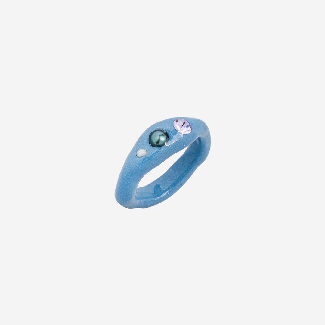 Nff Teal Gemstone Ring