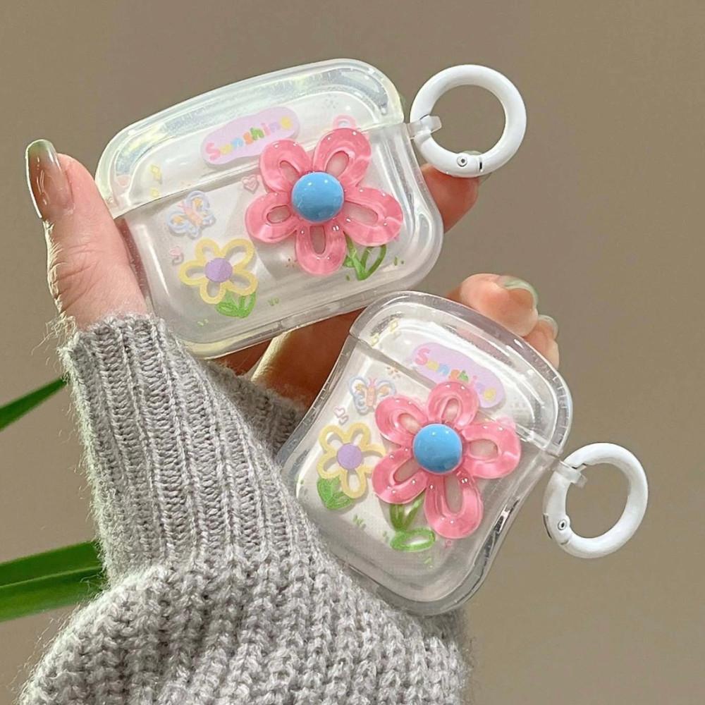 테두리 입체 라인 꽃 꽃밭 케이스 에어팟 프로2 메이드윤