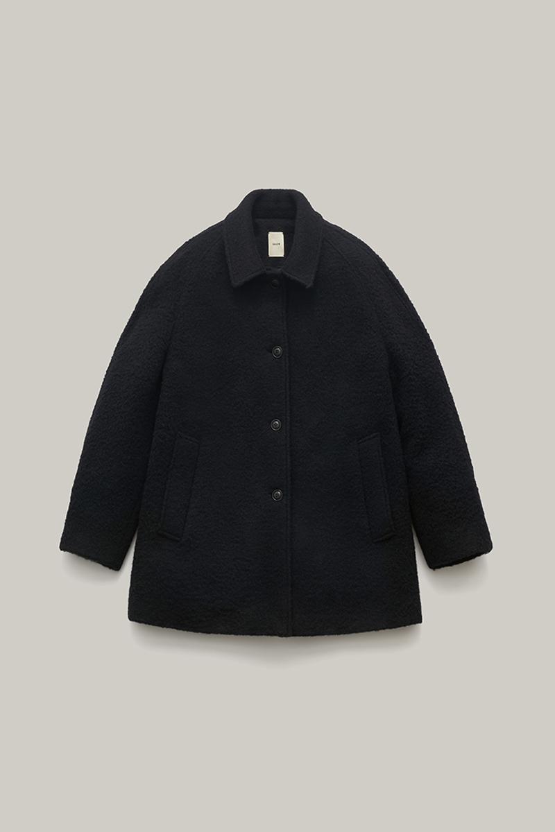 carven half coat (black)