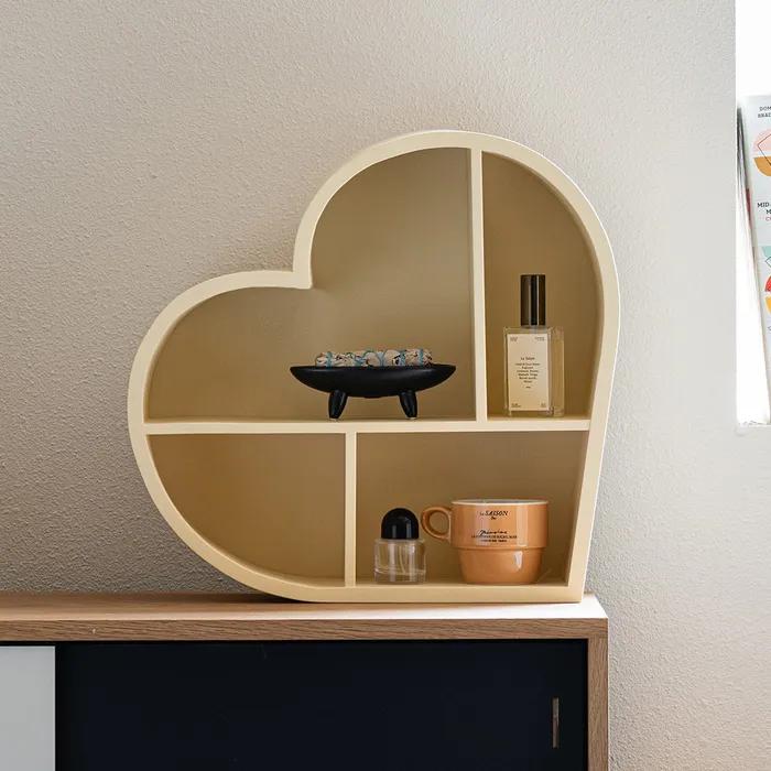 하트 미니 선반 (버터) 정리함 미니선반 미니선반장 하트수납장 미니수납장