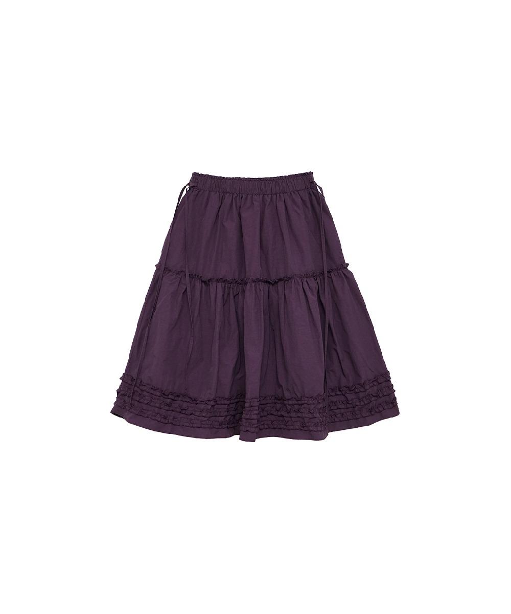 Katie Frill Midi Skirt (deep purple)