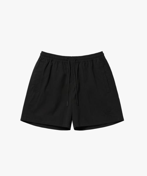 SCRIPT CHINO SHORTS-BLACK