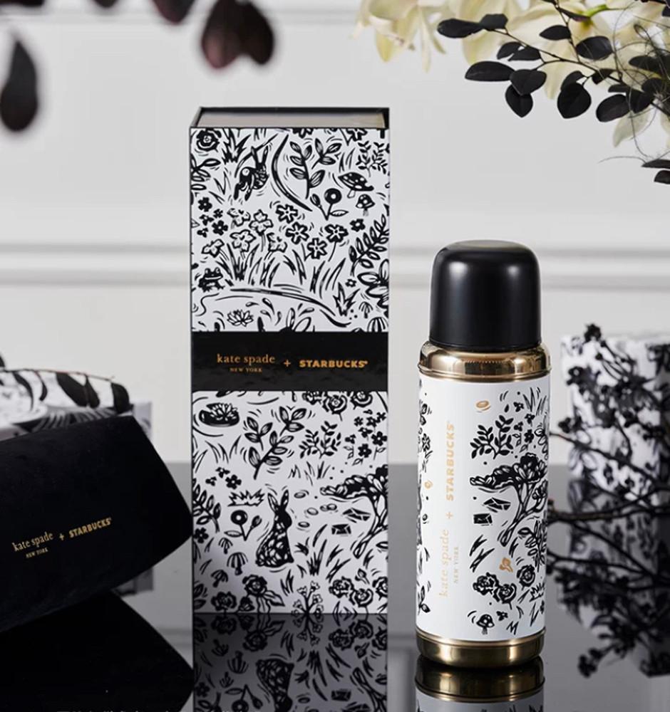 스타벅스차이나2023신년MD Kate spade콜라보 스테인리스 보온병 /480ml [1월31일이후순차발송]