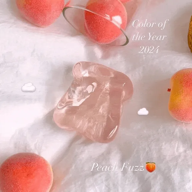 Peach Fuzz🍑 복숭아 얼음톡 비정형 호마이카 그립 스마트톡 맥세이프