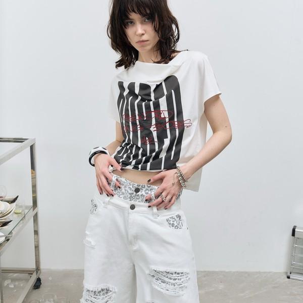 FULLTIDE Inspiration Letter "BORED" Theme Printed Top