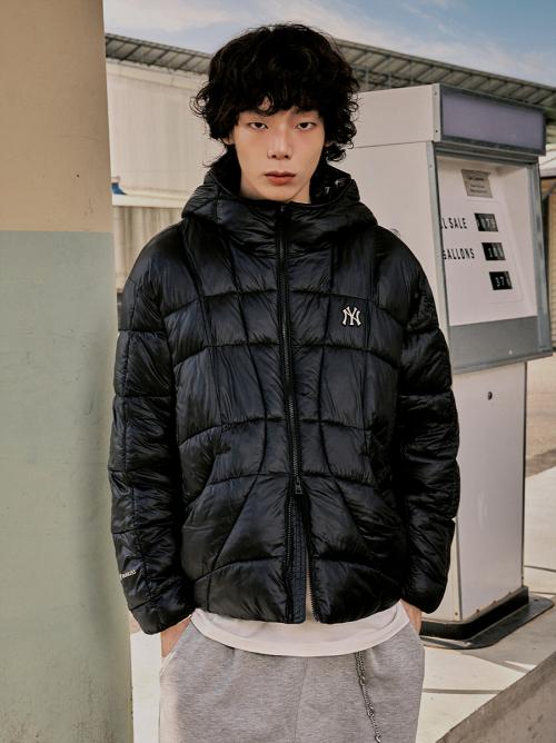 경량 커브패딩 NY (Black)