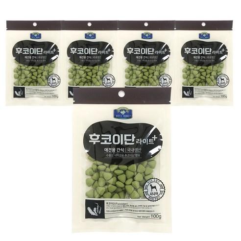 벨버드 후코이단 강아지 간식 100g, 라이트, 100g, 5개