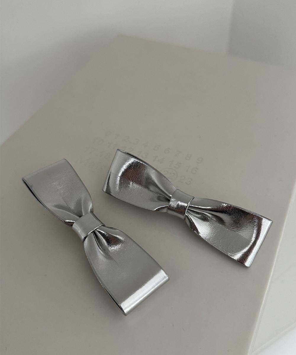 실버리본머리핀